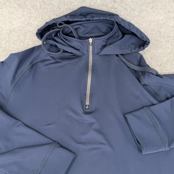 Men's Navy Blue Hoodie - Picture 1 of 8